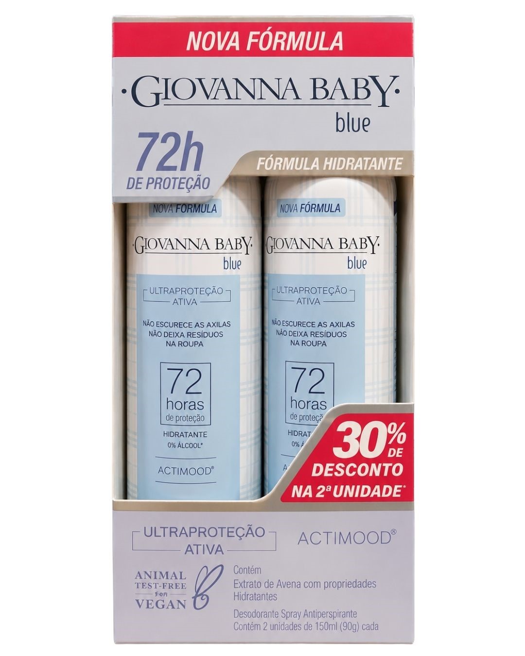 DESOD AERO GIOV BABY 72H C/2 150ML BLUE