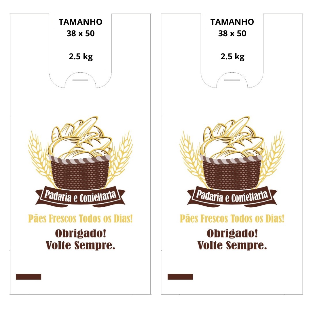 SACOLA PLASTICA 38X50 BCO PADARIA 2.5KG