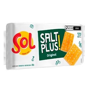 JM BISCOITO SALT PLUS 360G ORIGINAL SOL