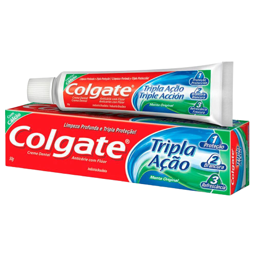 CREME DENTAL 50 G COLGATE TRIPLA ACAO